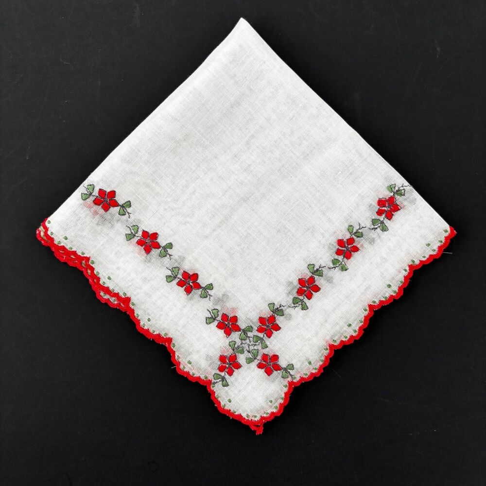 Heirloom Dainty Bridesmaid Handkerchief Wedding Cottage Vintage Feminine